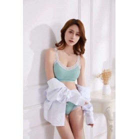 F99 Lovely Cotton Lace Inner Set With Panties